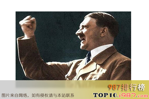 十大世界演讲家之阿道夫·希特勒