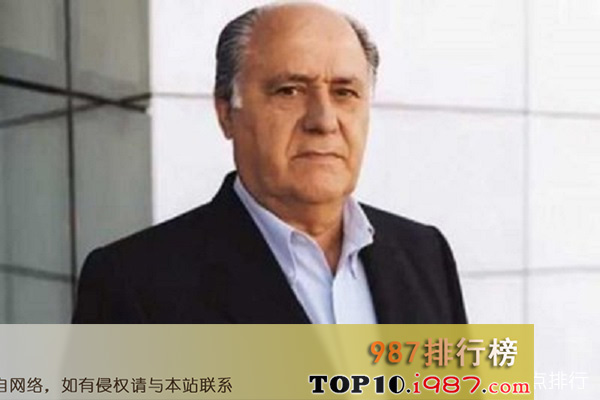 十大零售业富豪之阿曼西奥·奥特加 财富值 810亿美元