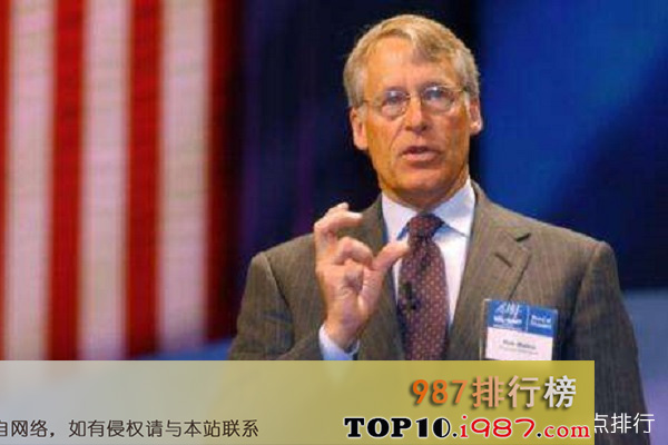 十大零售业富豪之罗伯森·沃尔顿 财富值：550亿美元