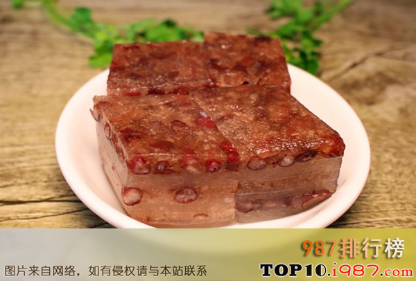 十大全国中式传统美食之红豆糕
