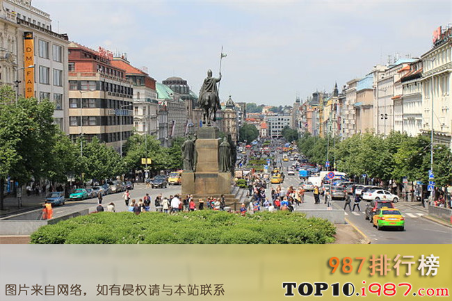十大布拉格著名景点之温塞斯拉斯广场