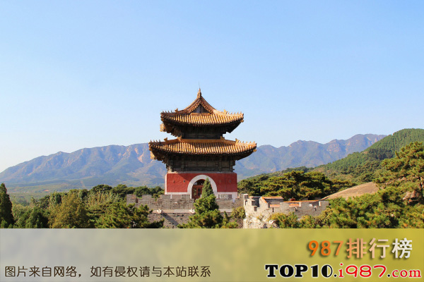 十大河北省旅游景点之清东陵景区