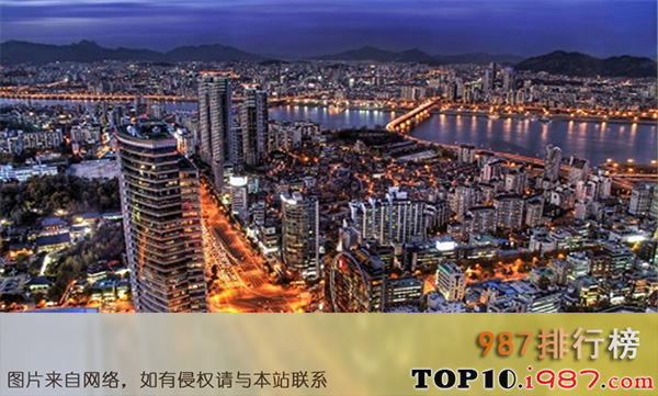 亚洲十大城市排名之韩国首尔