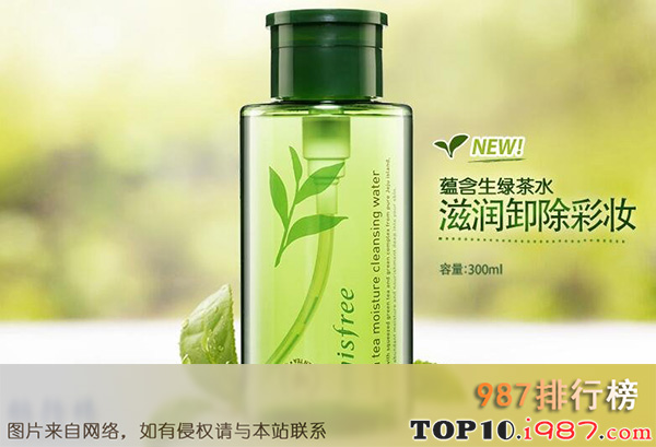 十大韩国卸妆水品牌之悦诗风吟绿茶精粹卸妆水