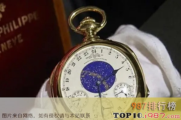 十大世界最贵手表之百达翡丽Henry Graves超级复杂表