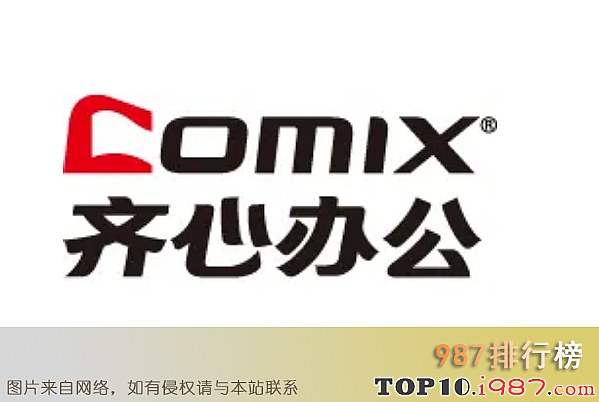十大中国文具品牌之 齐心办公COMIX