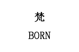 BORN/梵品牌LOGO