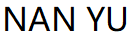 NAN YU品牌LOGO图片