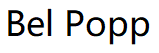 Bel Popp品牌LOGO图片